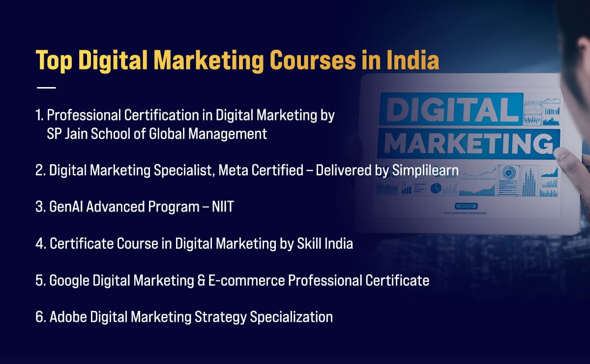 Top Digital Marketing Courses in India